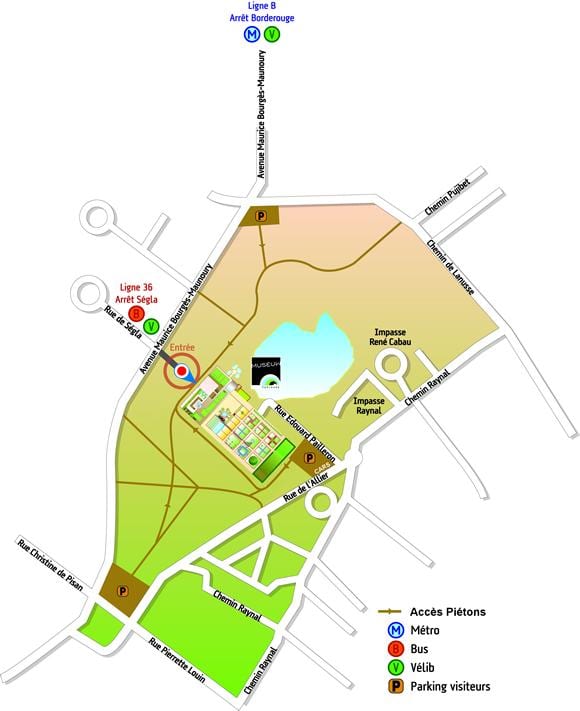 map of Toulouse, বাগান