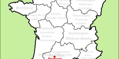 Toulouse, একটি মানচিত্র