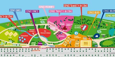 Map of Toulouse beach