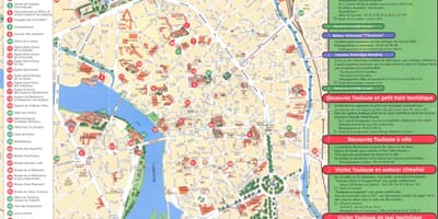 Map of Toulouse শহরের