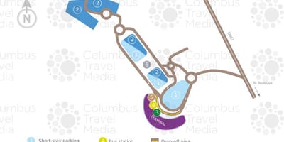 Map of Toulouse blagnac বিমানবন্দর